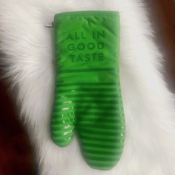 kate spade Other - Kate spade “All in Good Taste” Green Oven Mitt